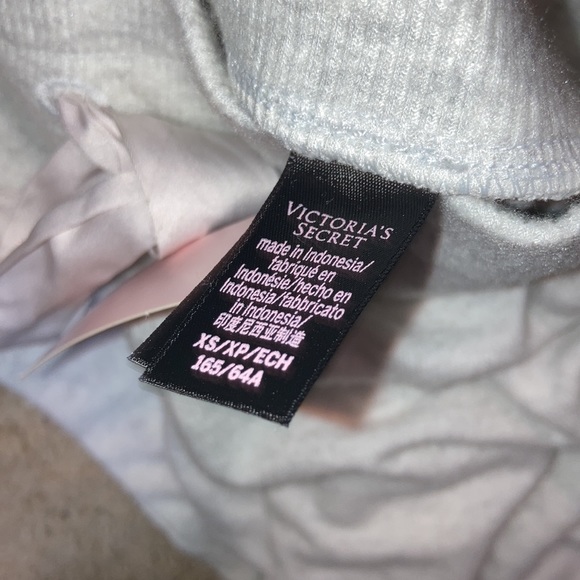 💜 NWT Victoria secret super cozy plush cream comfy fluffy joggers xs xsmall - Picture 5 of 6